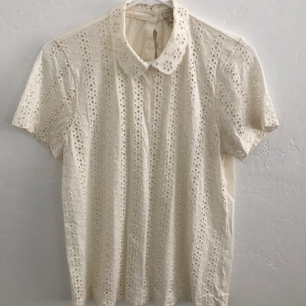 J Crew Peter Pan Collar Top